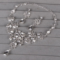 Multiple Colors Water Drop Wedding Bridal Formal Party Prom Jewelry Sets