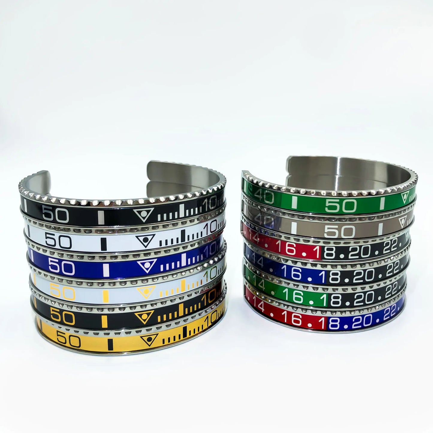 New stainless steel personality fashion men's and women's bracelets digital display water ghost women and men bracelet jewelry