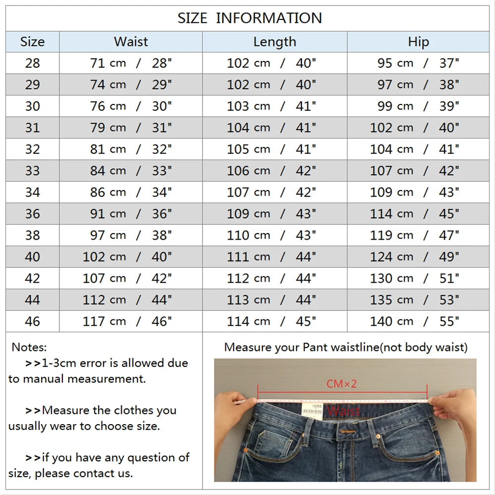 Mens Pants Cotton Casual  Stretch male trousers man long Straight High Quality