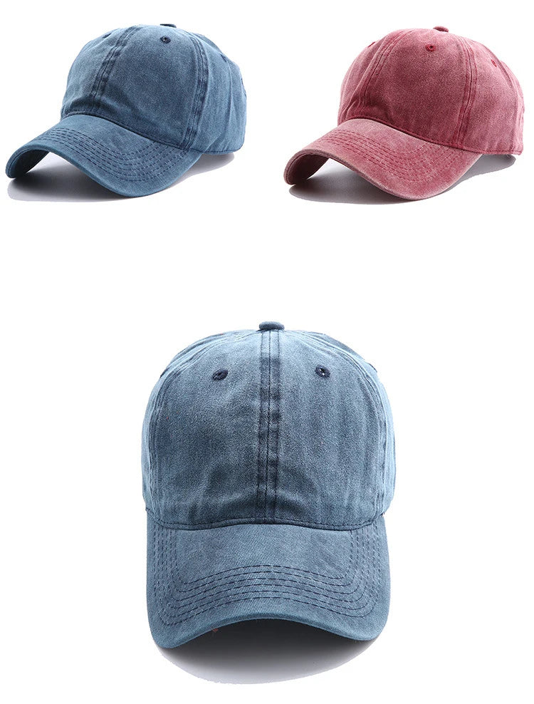 Solid Spring Summer Cap Women Ponytail Baseball Cap Fashion Hats Men Baseball Cap
