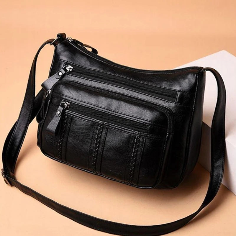 Women Crossbody Bag Soft Pu Leather Shoulder Bag Good Quality Messenger Bag