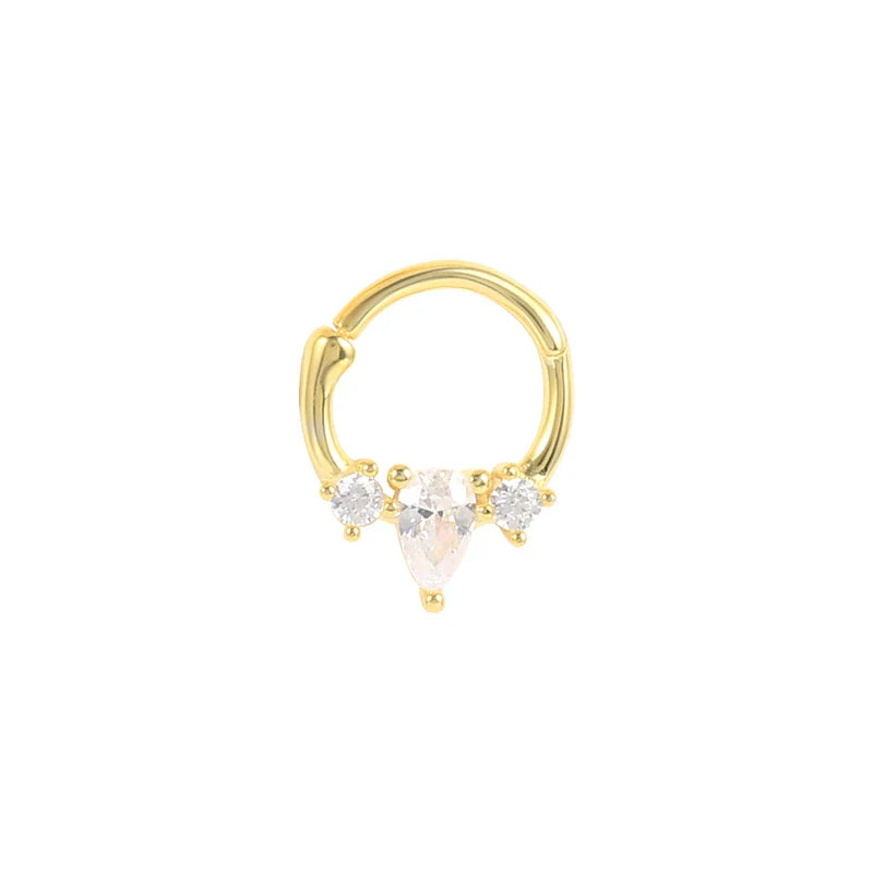 ROXI Multible Crystal Hoop Earrings for Women 2021 925 Sterling Silver Ear Nose Jewelry Earrings Heart Round joyas de plata 925