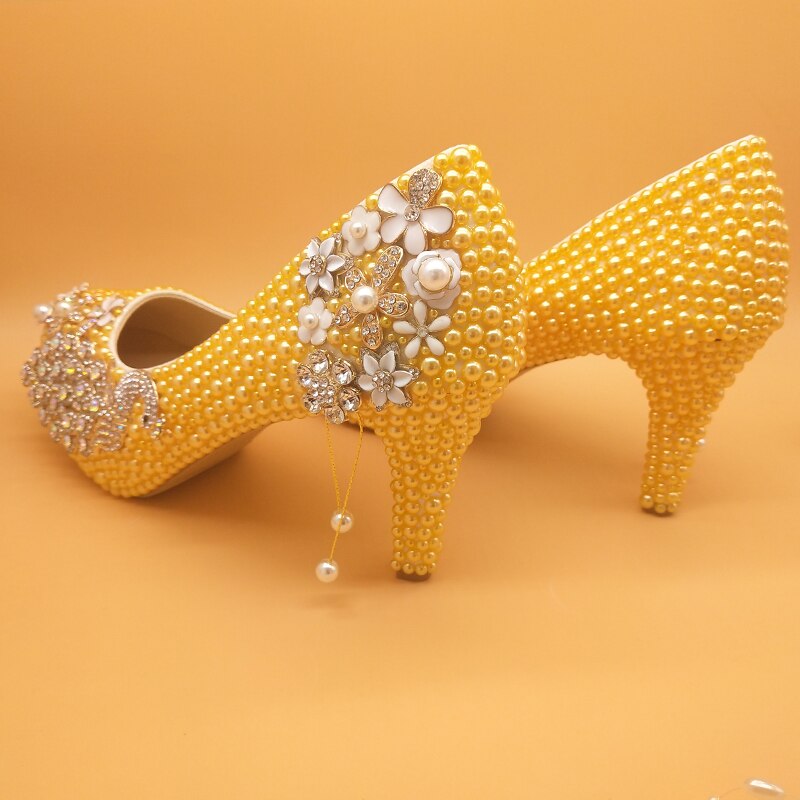Women wedding shoes with matching bags female shoes Party