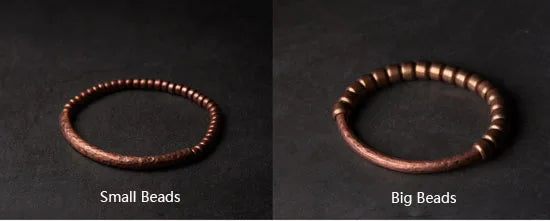 Handmade Hammered Pure Copper Bracelet Vintage  Artificial Oxidized Street Rock Style Metal Unisex Jewelry For Men Women