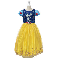 9 Style Princess Dresses Girls Tangled Costume Snow White Dress Belle