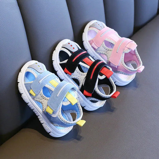 Summer baby sandals for girls boys soft bottom cloth children shoes fashion little kids