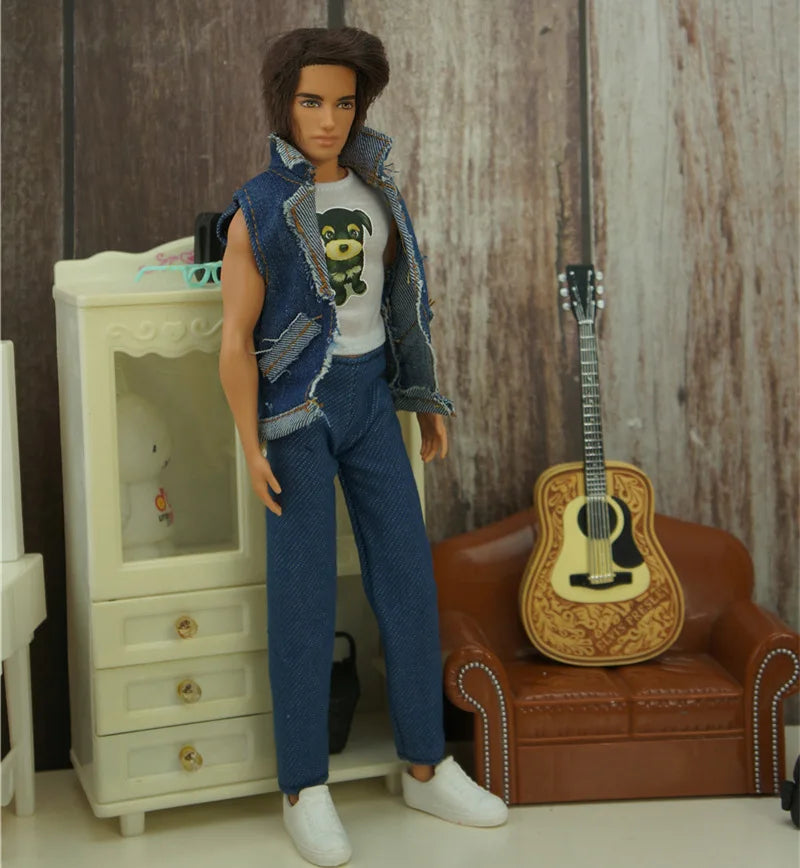 Quality 1/6 Doll Clothing Casual Wear Handmade Clothes Outfit For 29CM Ken Prince Doll Accessories DIY Doll Suits Coat Decors