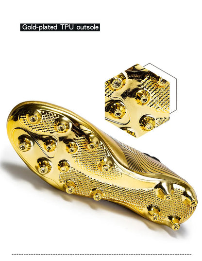 Professional Unisex Soccer Shoes Long Spikes TF Ankle Football Boots