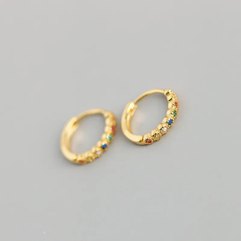 WANTME Real 100% 925 Sterling Silver Punk Hip-Hop Link Chain Gothic Studs Earrings for Fashion Women Jewelry Accessories 2022