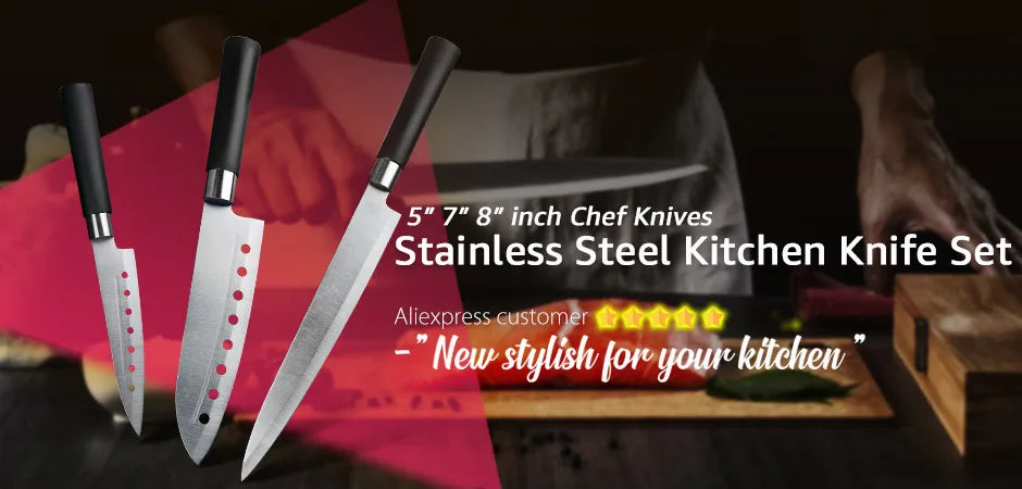 Kitchen Knife 5 7 8 Inch 3CR13 420C High Carbon Stainless Steel Utility Slicing Fruit
