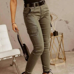 Women Pants Office Lady Trousers for Autumn Pants Women Tactical Pants Multi Pocket