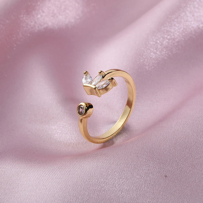 Stainless Steel Wedding Rings For Women Adjustable Engagement Women's Ring