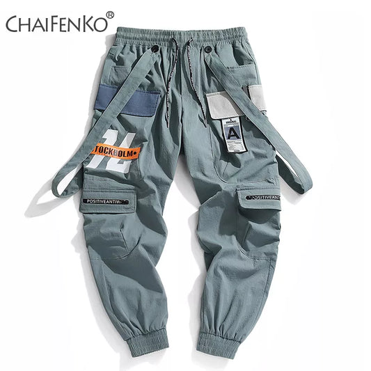 Leisure Sports Trousers Men Hip Hop Streetwear Beam Foot Cargo Pants Fashion