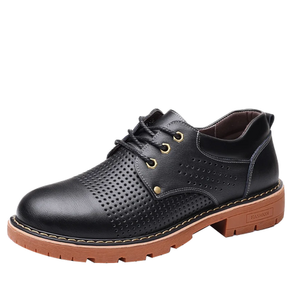 Genuine Leather Men Casual Shoes Winter Plus Velvet Man Footwear Brown Male Boots For Men Designer Shoes Formal Oxford
