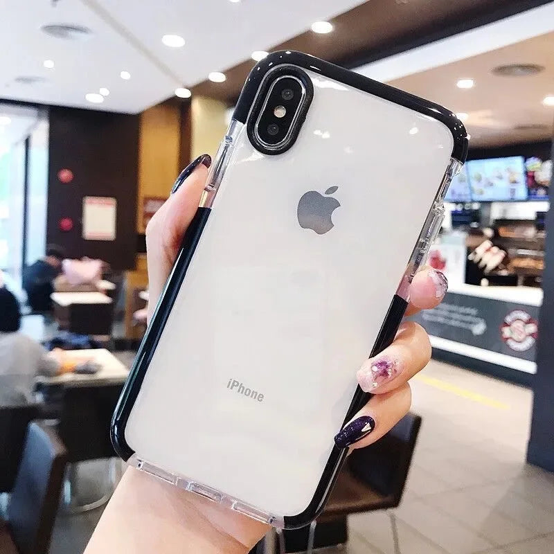 Phone Case For iPhone 14 Pro Max 13 12 11 SE 2020 SE3 XR XS X 8 7 6 Plus Clear Silicone Cover Soft Coque