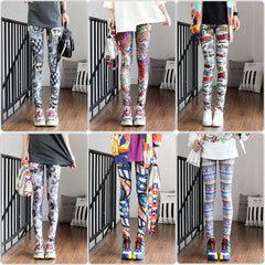 Fashion Leggings Casual and Colorful Leg Warmer Fit Most Sizes Leggins Pants