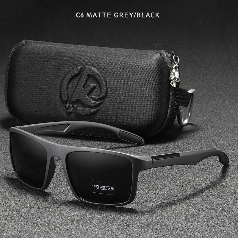 KDEAM Rectangular Ultra Light TR90 Sunglasses Men Polarized Wholesale