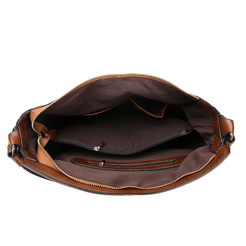 Hobo Bag Leather Women Handbags Female Leisure Shoulder Bags