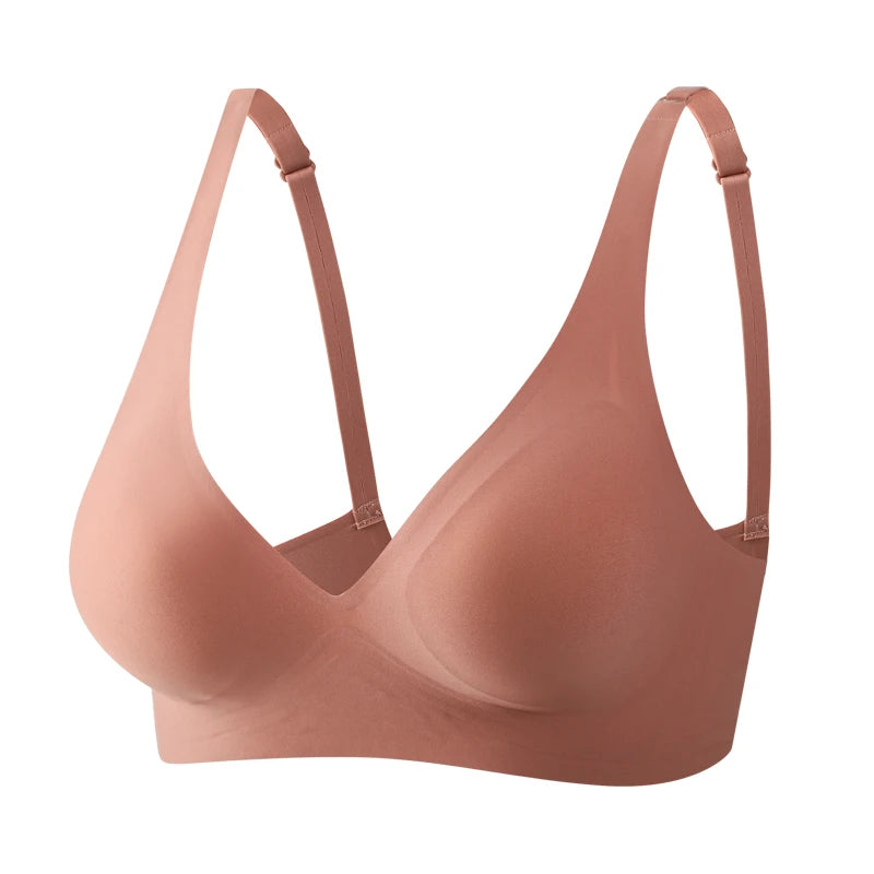 Plus Size Bra Seamless Sexy Women Bras Wire Free Brassieres Soft Underwear