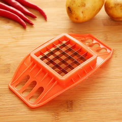 Stainless Steel Vegetable Potato Slicer Cutter Chopper Chips Making Tool Potato Cutting