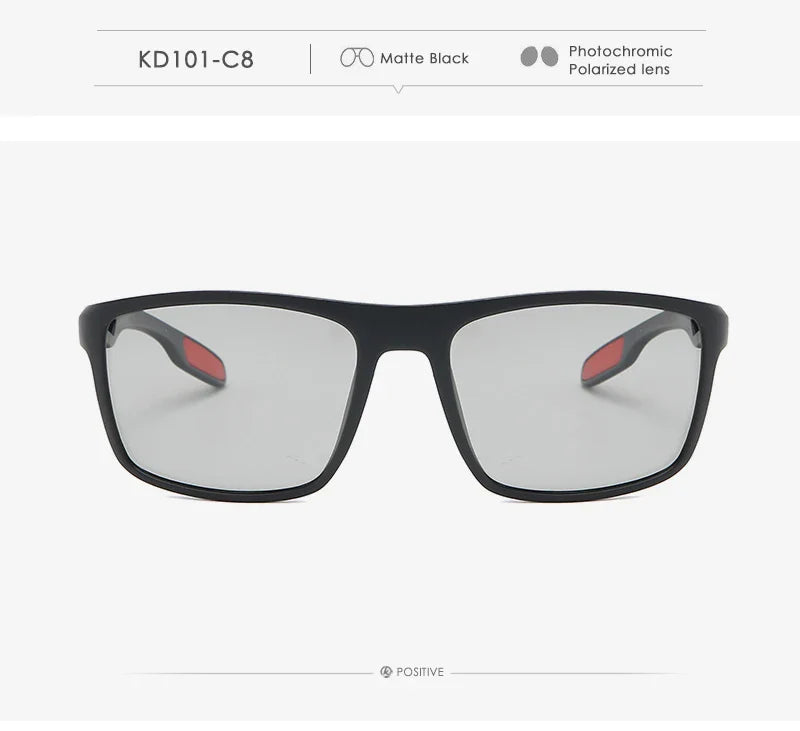KDEAM Rectangular Ultra Light Sports Sunglasses Men Polarized TAC 1.1mm Thickness Lens Driving Sun Glasses Women Cat.3