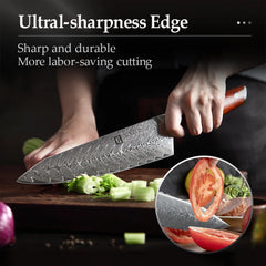 8.5 ''Inch Chef Knives Damascus Steel Japanese Kitchen Knives Damascus