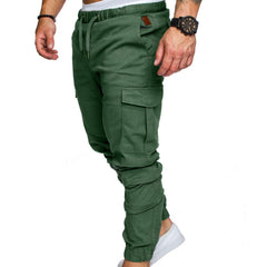 Men's Casual Jogging Pants Solid Color Pocket Pants Sports Pants