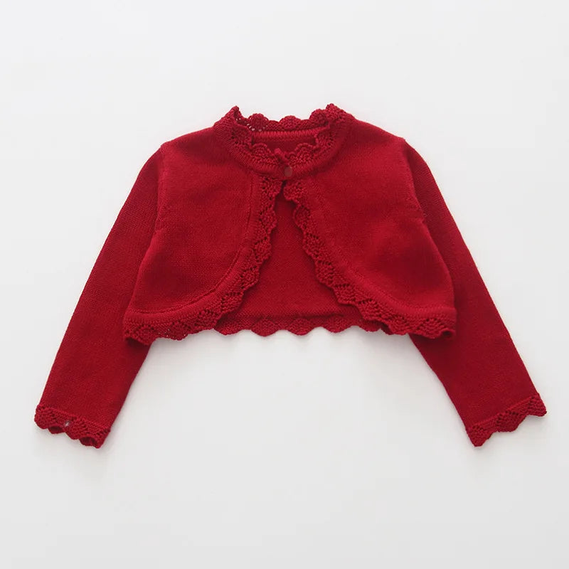 Navy Blue Children Sweater Cardigan Kid Jacket Red Girl Cotton Beach Coat Girls Clothes