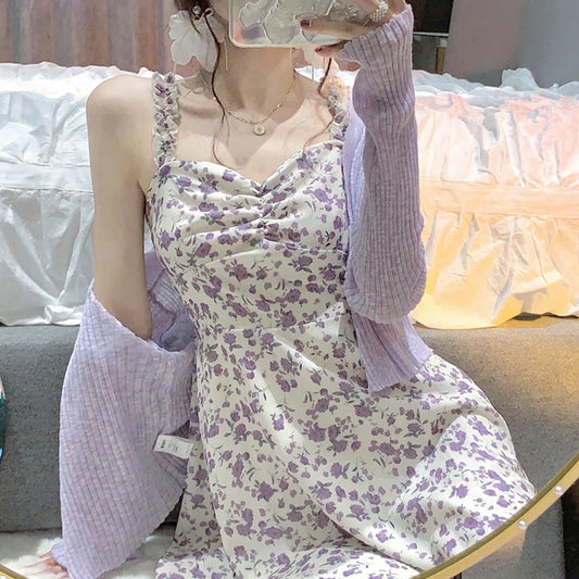Dresses Woman Summer Party Sleeveless Y2k Sling Casual Aesthetic