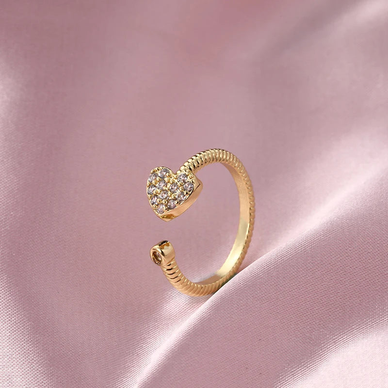 Stainless Steel Wedding Rings For Women Adjustable Engagement Women's Ring