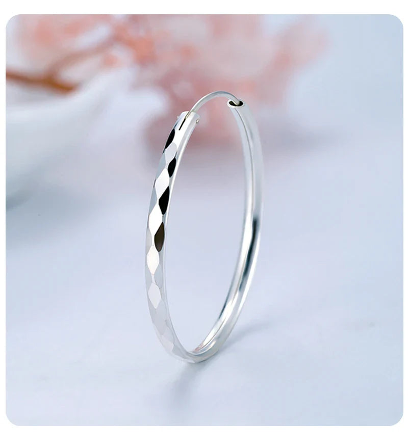Somilia - Women's Big Hoop Earrings, New Collection 100% 925 Sterling Silver Jewelry Fashion Women18K Golden серьги кольца