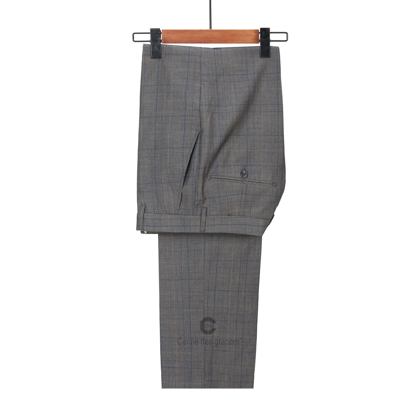 Tuxedo for Mens: Men Suit Tailor-Made Plaid Double Breasted 2 Pieces Blazer Pant