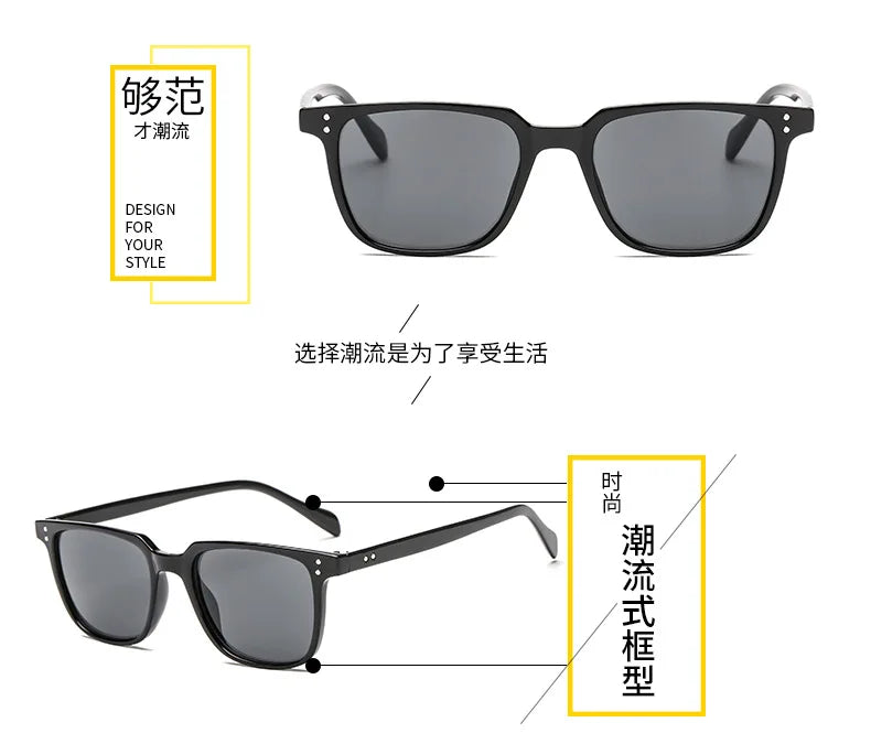 Sunglasses Men's Driving Shades Male Sun Glasses For Men Retro Cheap Luxury Women Brand Designer sunglasses point style