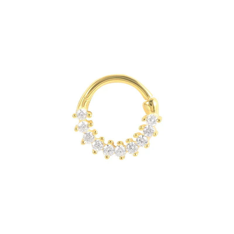ROXI Multible Crystal Hoop Earrings for Women 2021 925 Sterling Silver Ear Nose Jewelry Earrings Heart Round joyas de plata 925