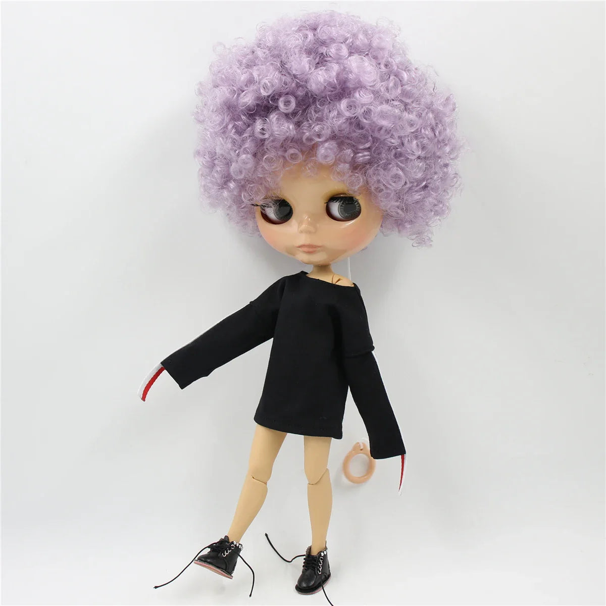 ICY DBS Blyth doll 1/6 bjd joint body tan skin doll glossy face 30cm toy random eyes colors