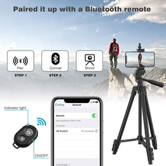 Flexible Tripod Extendable Travel Lightweight Stand Remote Control For Mobile