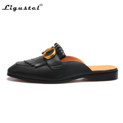 Men Metallic Textured Loafers Luxury Formal Dress Red bottom Shoes