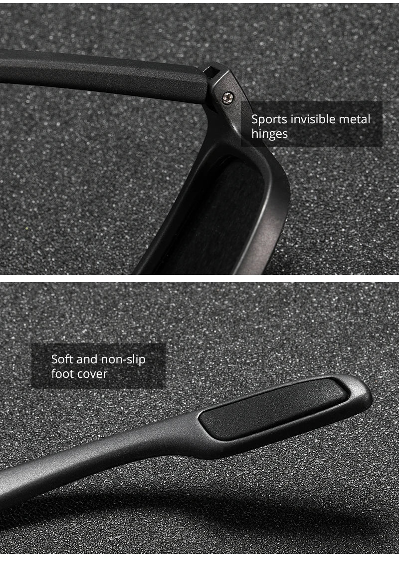 KDEAM Rectangular Ultra Light Sports Sunglasses Men Polarized TAC 1.1mm Thickness Lens Driving Sun Glasses Women Cat.3