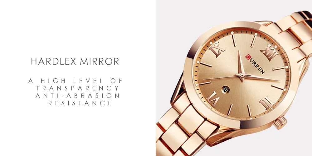 CURREN Ladies Watch For Women Fashion Retro Female Waterproof Watch Steel Quartz Watch For Women Christmas Relógio Feminino 9007