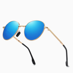 Sunglasses Women Light Mirror Blue Fold Shades Titanium Alloy Sun Glasses