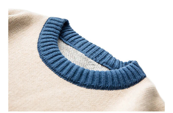 Men Hip Hop Streetwear Harajuku Sweater Vintage Japanese Style Snow Mountain Knitted