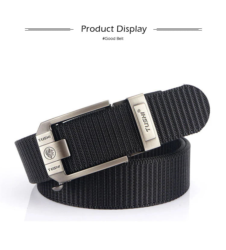 MEDYLA Tactical Belt Nylon Military Army belt Outdoor Metal Buckle Police Heavy Duty men's Training Hunting Belt