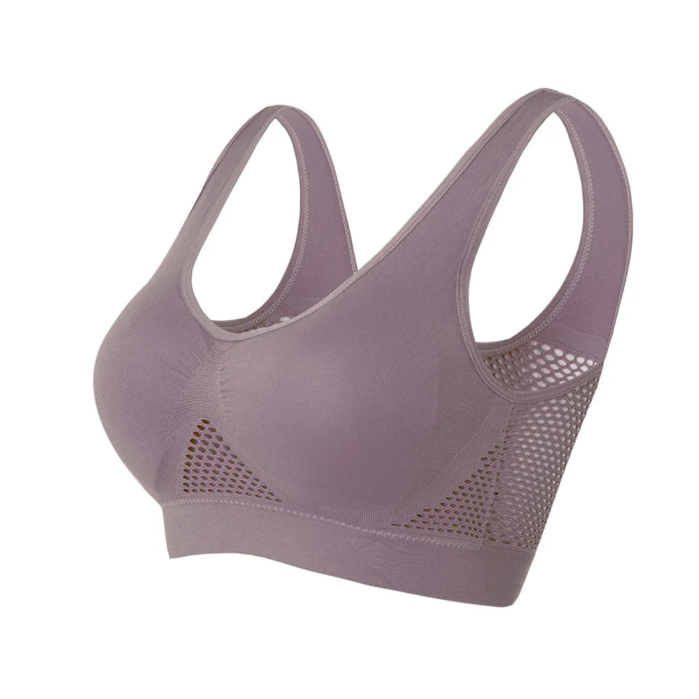 Women Sport Bra Fitness Yoga Running Vest Underwear Padded Crop Tops