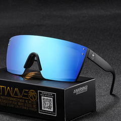 Sunglasses square Conjoined lens Women men Gradient lens sun glasses