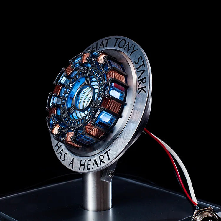 Avenger Iron Man Mk1 Arc Reactor Tony Stark Heart Of Mark Figure Led Light Model Superhero 1:1 Cosplay Toys Chest Lamp Kids Gift