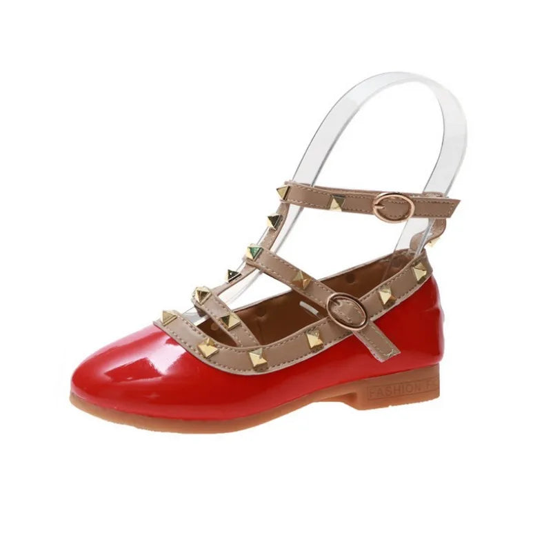 Girls Shoes Spring Children Shoes Girl Rivets Princess Autumn Toddler Girls