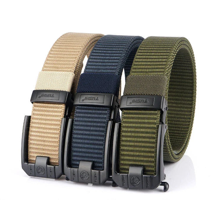 MEDYLA Tactical Belt Nylon Military Army belt Outdoor Metal Buckle Police Heavy Duty men's Training Hunting Belt
