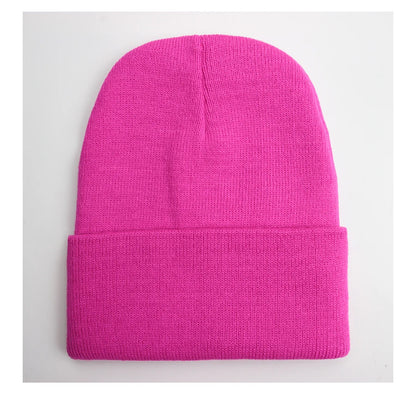 Unisex Beanie Autumn Winter Wool Blends Soft Warm Knitted Cap Men Women