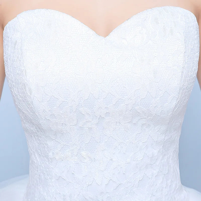 White Bridesmaid Dresses: Wedding Dress Ball Gowns Embroidery Wedding Dresses
