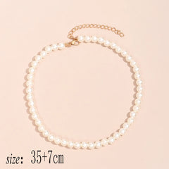 Elegant Jewelry Wedding Big Pearl Necklace For Women Fashion